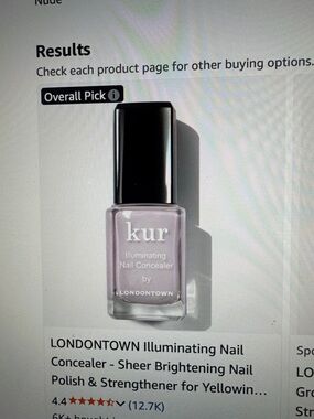 LONDONTOWN kur Illuminating Nail Concealer – Sheer Pale Pink